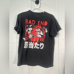 Bad End Crewneck Anime Manga TV Show T shirt Size Small EUC